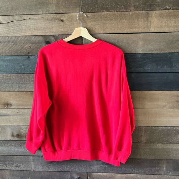 Vintage Christmas Holiday Crewneck Sweatshirt Noel Winter Scene - Picture 4 of 8